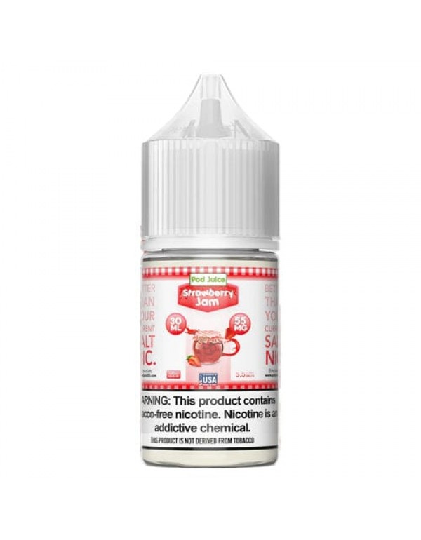 Pod Juice Strawberry Jam TF 30ml Nic Salt Vape Jui...