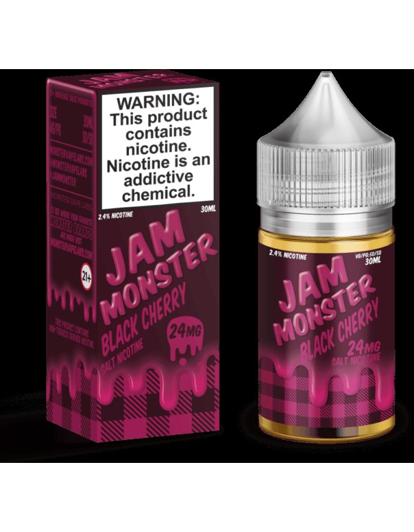 Jam Monster Black Cherry 30ml Nic Salt Vape Juice