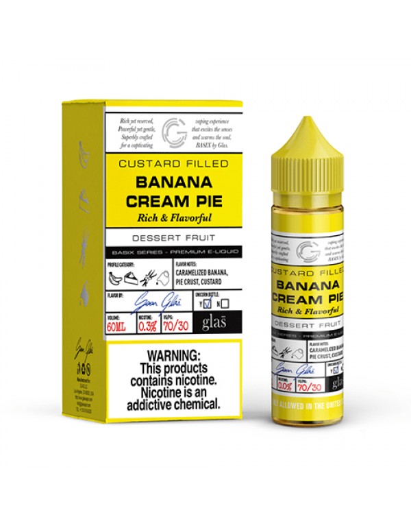 GLAS Basix Banana Cream Pie 60ml Vape Juice