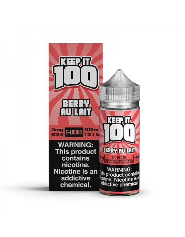 Berry Au Lait 100ml Vape Juice - Keep it 100
