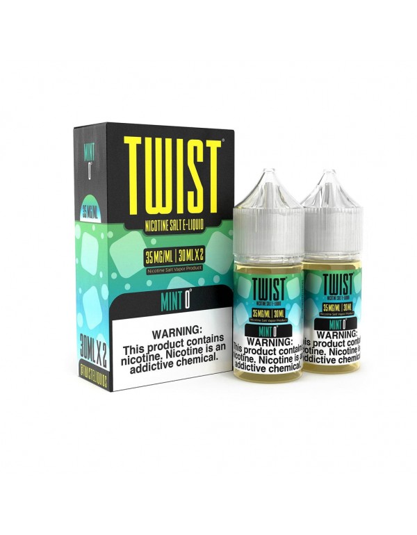 Twist E-Liquid Mint 0° (Previously Arctic Cool Mint) 2x30ml Nic Salt Vape Juice