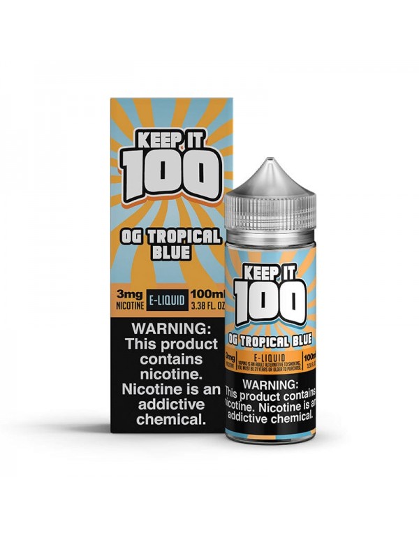 OG Tropical Blue 100ml Vape Juice - Keep it 100