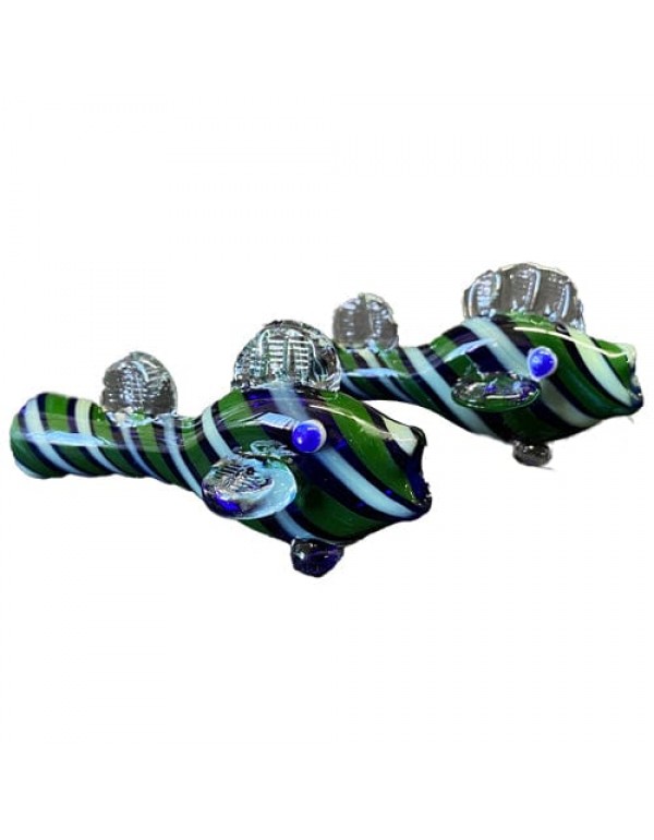 Handmade Glass Fish Chillum