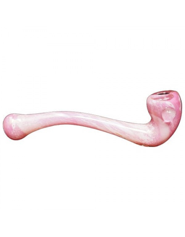 Pink Handmade Glass Sherlock Pipe