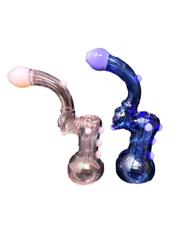 Handmade Colored Glass Bubbler