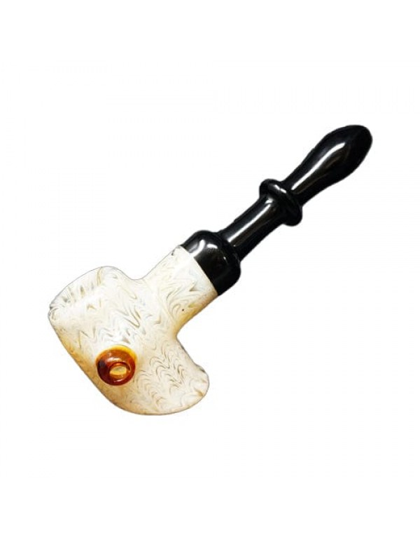 Heady Handmade Glass Hammer Pipe w/ Color-Blocking