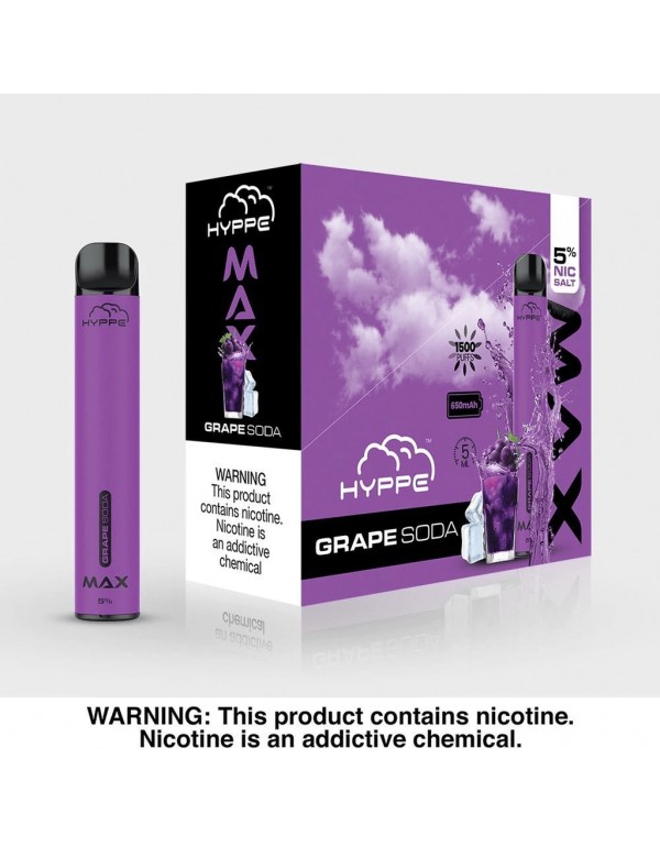 Hyppe Max Disposable Vape (5%, 1500 Puffs)