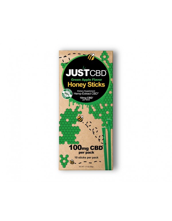 JustCBD 100mg Flavored CBD Honey Sticks