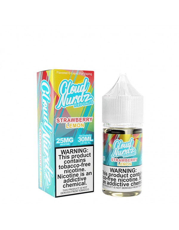 Strawberry Lemon Iced 30ml TF Nic Salt Vape Juice - Cloud Nurdz