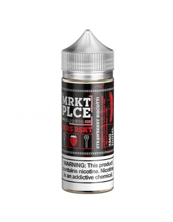 MRKT PLCE Strawberry Biscotti 100ml Vape Juice
