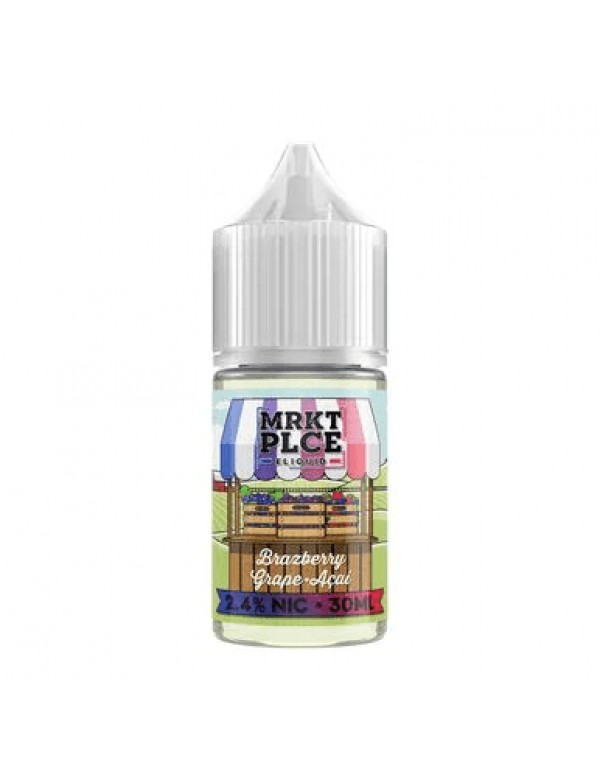 MRKT PLCE Brazzberry Grape Acai 30ml Nic Salt Vape...