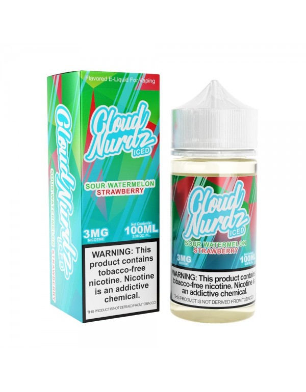 Sour Watermelon Strawberry Iced 100ml TF Vape Juic...