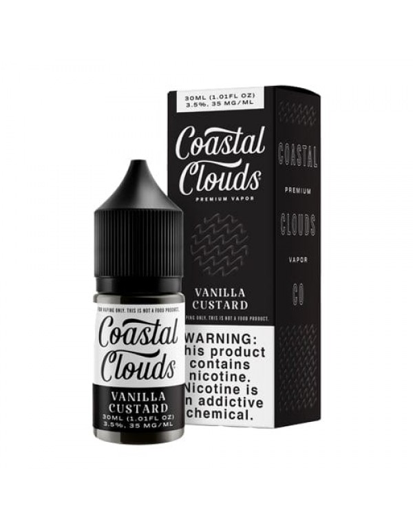 Coastal Clouds Vanilla Custard 30ml Nic Salt Vape ...