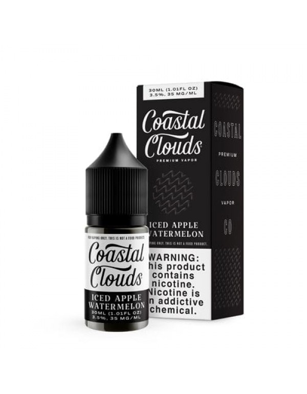 Coastal Clouds Iced Apple Watermelon 30ml Nic Salt Vape Juice