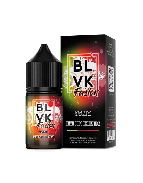 BLVK Fusion Salts Kiwi Pom Berry Ice 30ml Nic Salt...