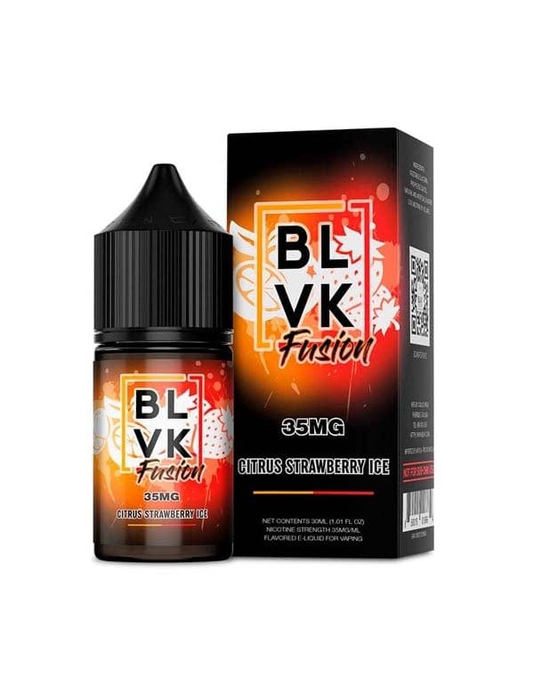 BLVK Fusion Salts Citrus Strawberry Ice 30ml Nic Salt Vape Juice