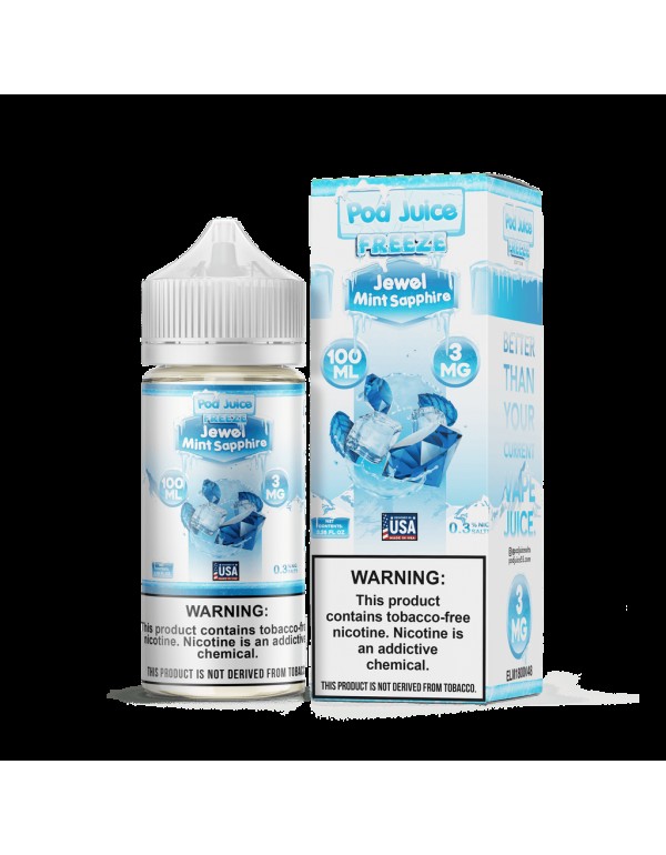 Pod Juice Freeze Jewel Mint Sapphire TF 100ml Vape Juice