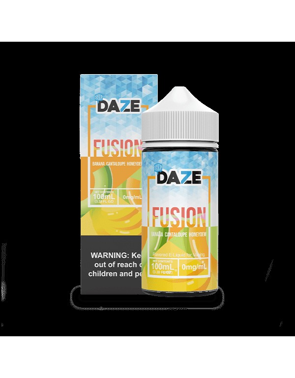 7 Daze Fusion Banana Cantaloupe Honeydew ICED 100ml Vape Juice