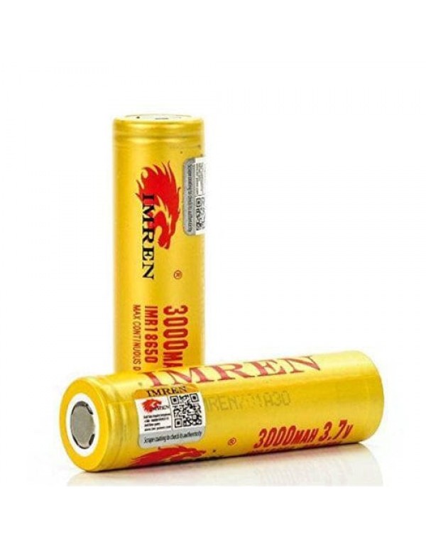 18650 Battery (3000mAh 40A Max) - Imren (2pcs)