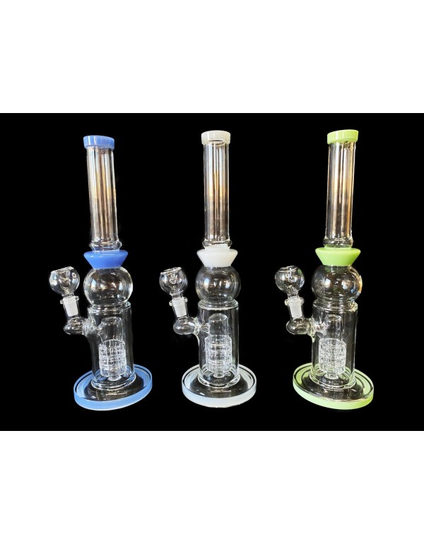 12" Glass Bong w/ Stacked Matrix Perc