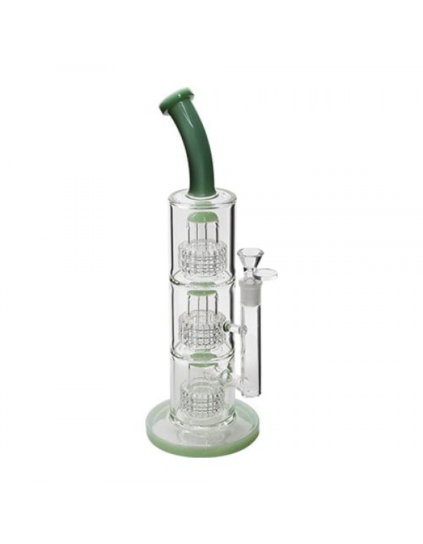 14" Glass Bong w/ Triple Matrix Perc