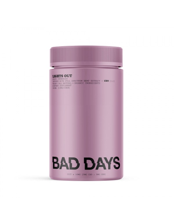 Bad Days Lights Out 300mg CBD Gummies