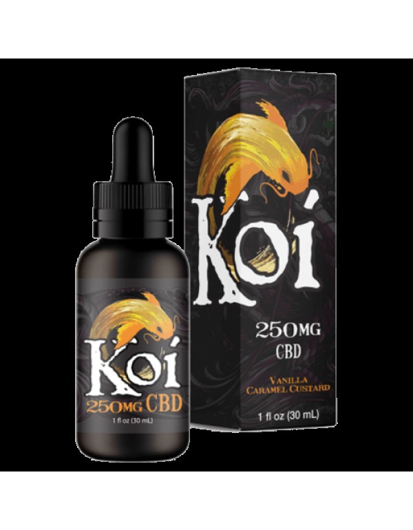 Vanilla Caramel Custard 30ml CBD  Juice - Koi