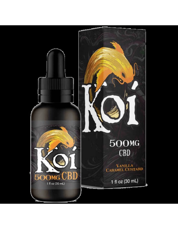 Vanilla Caramel Custard 30ml CBD  Juice - Koi