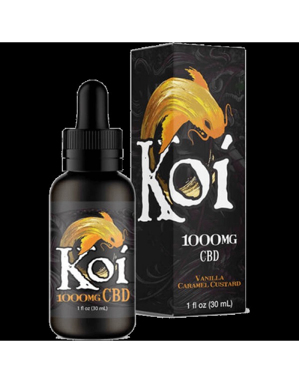 Vanilla Caramel Custard 30ml CBD  Juice - Koi