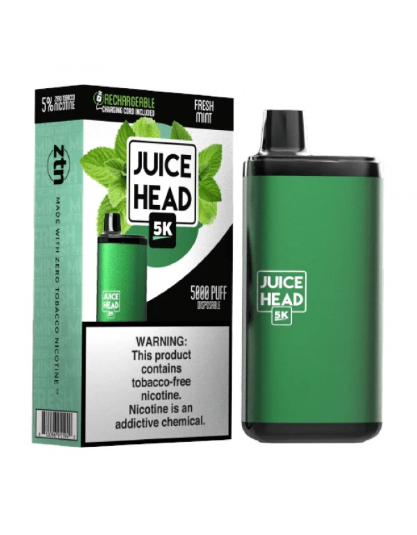 Juice Head 5K Disposable Vape (5%, 5000 Puffs) - Fresh Mint