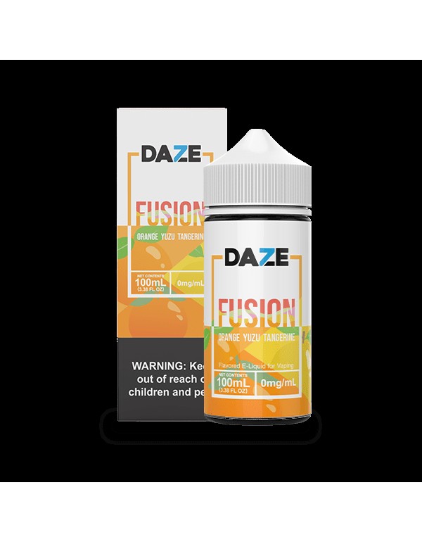 7 Daze Fusion Orange Yuzu Tangerine 100ml Vape Jui...