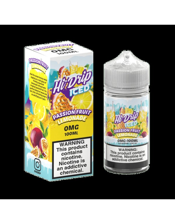 Hi-Drip Passionfruit Lemonade ICED 100ml Vape Juic...